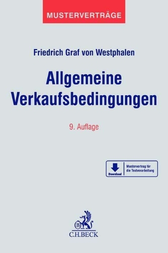 Buchcover und Innenansicht für das Buch: Allgemeine Verkaufsbedingungen