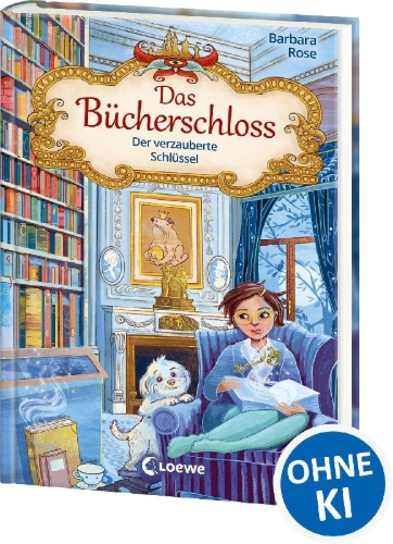 Buchcover und Innenansicht für das Buch: Das Bücherschloss (Band 2) - Der verzauberte Schlüssel