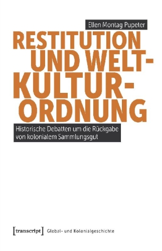 Buchcover und Innenansicht für das Buch: Restitution und Weltkulturordnung