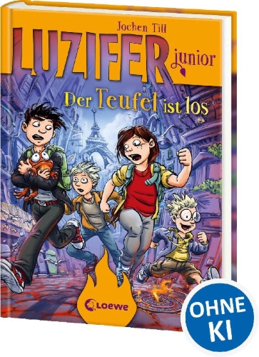 Buchcover und Innenansicht für das Buch: Luzifer junior (Band 4) - Der Teufel ist los