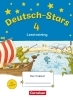 Buchcover und Innenansicht für das Buch: Deutsch-Stars 4. Schuljahr. Lesetraining