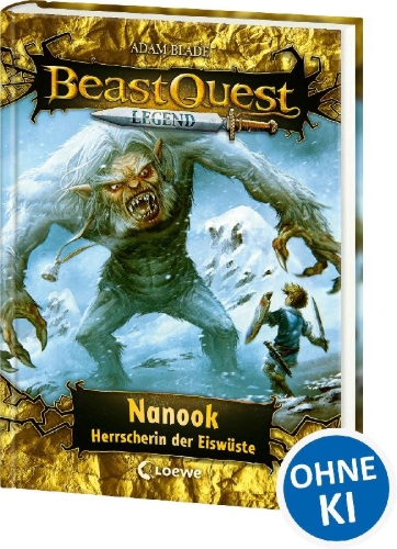 Buchcover und Innenansicht für das Buch: Beast Quest Legend (Band 5) - Nanook, Herrscherin der Eiswüste