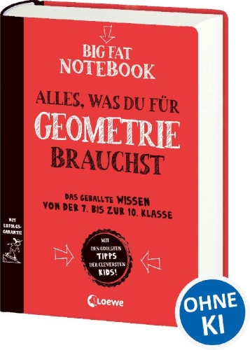 Buchcover und Innenansicht für das Buch: The Complete High School Study Guide, Everything You Need To Ace Geometry / Chemistry In One Big Fat