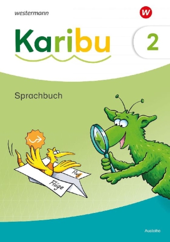 Buchcover und Innenansicht für das Buch: Karibu. Sprachbuch 2 plus Diagnoseheft Sprache 2