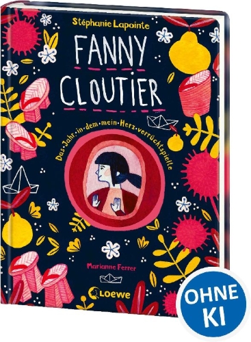 Buchcover und Innenansicht für das Buch: Fanny Cloutier ou l'année oú mon père m'a forcée à le suivre au bout du monde