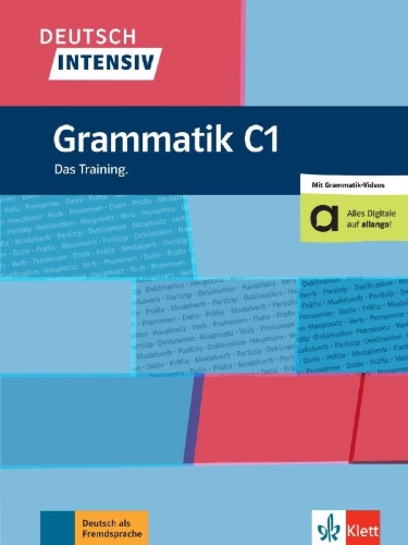 Buchcover und Innenansicht für das Buch: Deutsch intensiv Grammatik C1. Das Training. Buch mit Videos