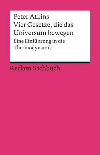 Buchcover und Innenansicht für das Buch: Vier Gesetze, die das Universum bewegen