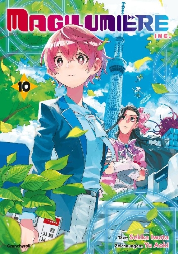 Buchcover und Innenansicht für das Buch: Kabushiki Gaisha MagiLumiere