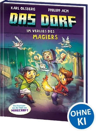 Buchcover und Innenansicht für das Buch: Das Dorf (Band 7) - Im Verlies des Magiers