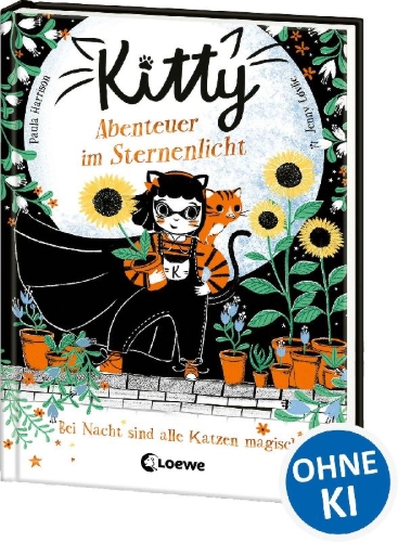 Buchcover und Innenansicht für das Buch: Kitty and the Sky Garden Adventure