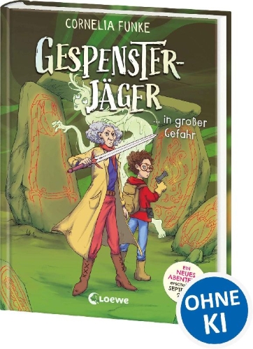 Buchcover und Innenansicht für das Buch: Gespensterjäger in großer Gefahr (Band 4) - Mit 8 neu illustrierten Farbseiten