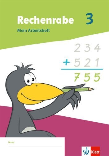 Buchcover und Innenansicht für das Buch: Rechenrabe 3. Ausgabe Nordrhein-Westfalen
