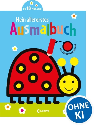 Buchcover und Innenansicht für das Buch: Mon tout premier coloriage