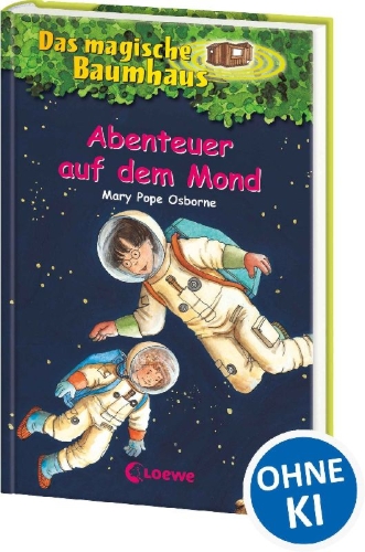 Buchcover und Innenansicht für das Buch: Das magische Baumhaus (Band 8) - Abenteuer auf dem Mond