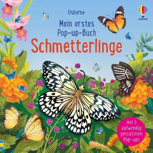 Buchcover und Innenansicht für das Buch: Pop- Up Butterflies