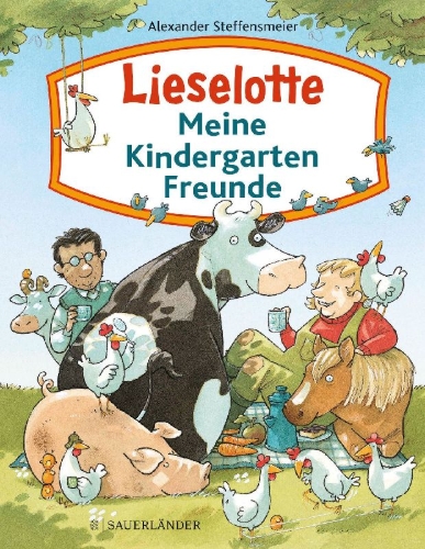 Buchcover und Innenansicht für das Buch: Lieselotte - Meine Kindergartenfreunde