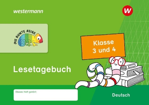 Buchcover und Innenansicht für das Buch: DIE BUNTE REIHE - Deutsch. Lesetagebuch