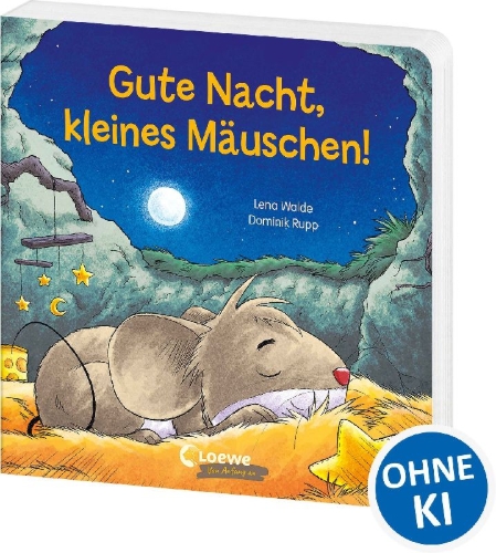 Buchcover und Innenansicht für das Buch: Gute Nacht, kleines Mäuschen!