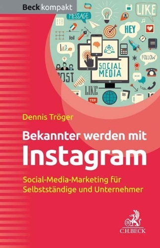 Buchcover und Innenansicht für das Buch: Bekannter werden mit Instagram