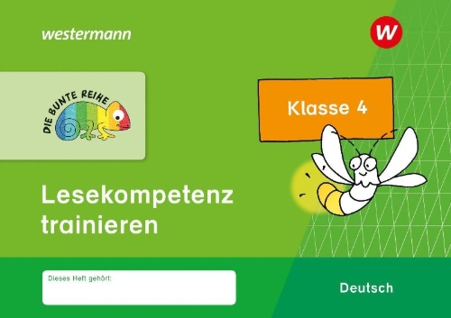 Buchcover und Innenansicht für das Buch: DIE BUNTE REIHE - Deutsch 4. Lesekompetenz trainieren