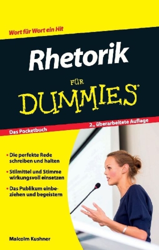 Buchcover und Innenansicht für das Buch: Rhetorik für Dummies Das Pocketbuch