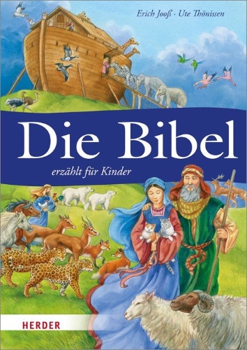 Buchcover und Innenansicht für das Buch: Die Bibel erzählt für Kinder