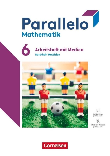Buchcover und Innenansicht für das Buch: Parallelo 6. Schuljahr - Ausgabe 2022 - Nordrhein-Westfalen - Arbeitsheft mit Medien und Lösungen