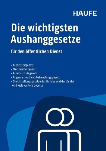 Buchcover und Innenansicht für das Buch: Die wichtigsten Aushanggesetze für den öffentlichen Dienst