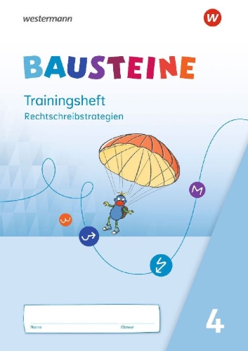 Buchcover und Innenansicht für das Buch: BAUSTEINE Sprachbuch 4. Trainingsheft Rechtschreibstrategien