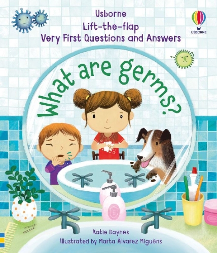 Buchcover und Innenansicht für das Buch: What are Germs?