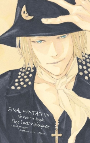 Buchcover und Innenansicht für das Buch: Final Fantasy VII Gaiden Tuks - The Kids are alright - A Turks Side Story
