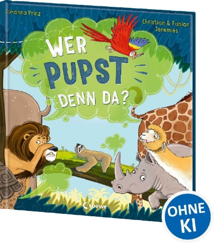 Buchcover und Innenansicht für das Buch: Wer pupst denn da?