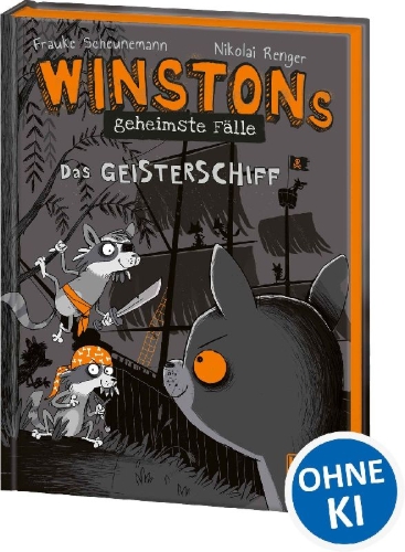 Buchcover und Innenansicht für das Buch: Winstons geheimste Fälle (Band 2) - Das Geisterschiff