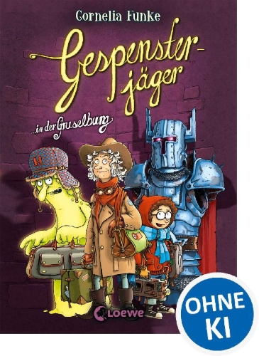 Buchcover und Innenansicht für das Buch: Gespensterjäger in der Gruselburg