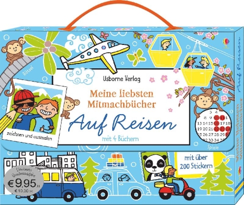 Buchcover und Innenansicht für das Buch: Meine liebsten Mitmachbücher: Auf Reisen