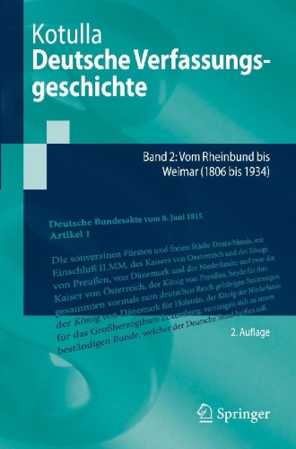Buchcover und Innenansicht für das Buch: Deutsche Verfassungsgeschichte