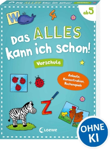 Buchcover und Innenansicht für das Buch: Das alles kann ich schon! - Vorschule