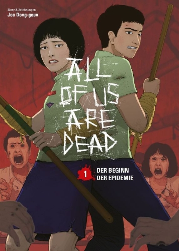 Buchcover und Innenansicht für das Buch: All of us are Dead 01