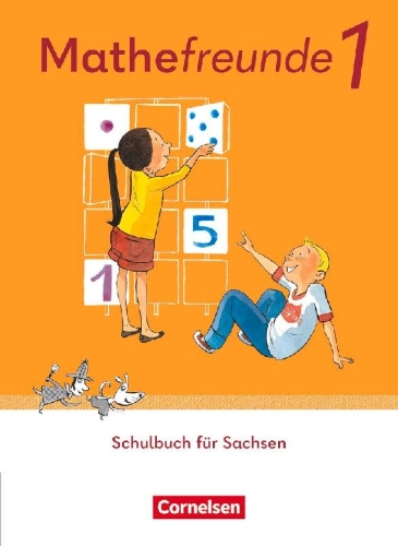 Buchcover und Innenansicht für das Buch: Mathefreunde 1. Schuljahr. Sachsen - Schülerbuch