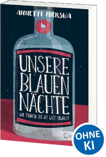 Buchcover und Innenansicht für das Buch: Unsere blauen Nächte
