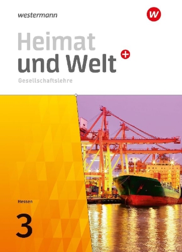Buchcover und Innenansicht für das Buch: Heimat und Welt PLUS Gesellschaftslehre - Ausgabe 2021 für Hessen