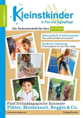 Buchcover und Innenansicht für das Buch: Fünf frühpädagogische Handlungskonzepte