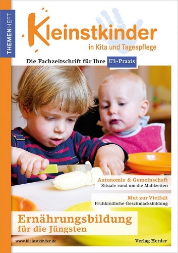 Buchcover und Innenansicht für das Buch: Ernährungsbildung für die Jüngsten