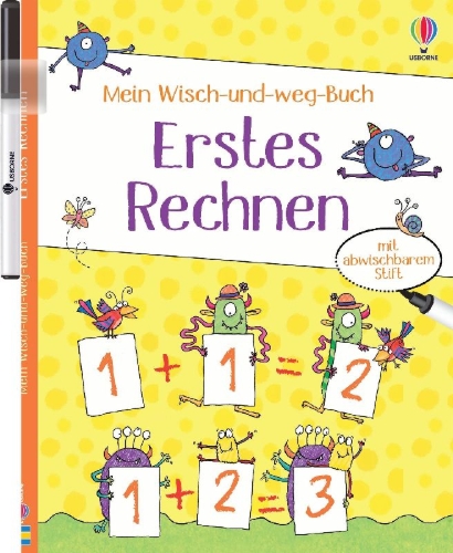 Buchcover und Innenansicht für das Buch: Mein Wisch-und-weg-Buch: Erstes Rechnen