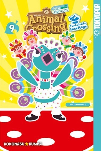Buchcover und Innenansicht für das Buch: Animal Crossing: New Horizons - Turbulente Inseltage 09