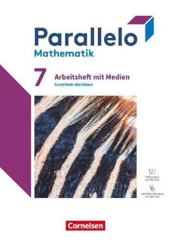 Buchcover und Innenansicht für das Buch: Parallelo 7. Schuljahr - Nordrhein-Westfalen - Ausgabe 2022 - Arbeitsheft mit Medien und Lösungen