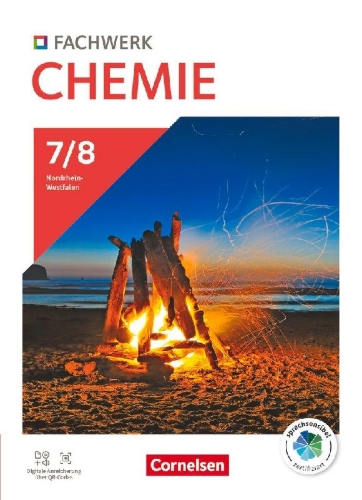 Buchcover und Innenansicht für das Buch: Fachwerk Chemie - Nordrhein-Westfalen 2024 - Schulbuch Band 1: 7./8. Schuljahr