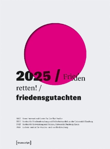 Buchcover und Innenansicht für das Buch: Friedensgutachten 2025