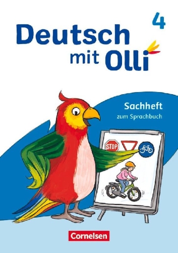 Buchcover und Innenansicht für das Buch: Deutsch mit Olli 4. Schuljahr. Sachhefte 1-4 - Sachheft zum Sprachbuch