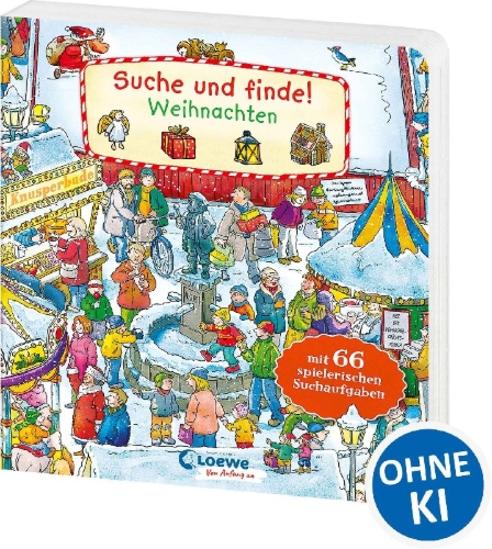 Buchcover und Innenansicht für das Buch: Suche und finde! - Weihnachten